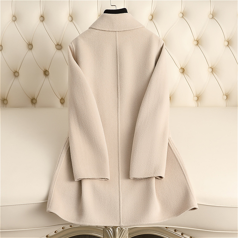 D5099 Double-faced fleece wool coat for women short 2024 autumn and winter new Chinese style mother's wear