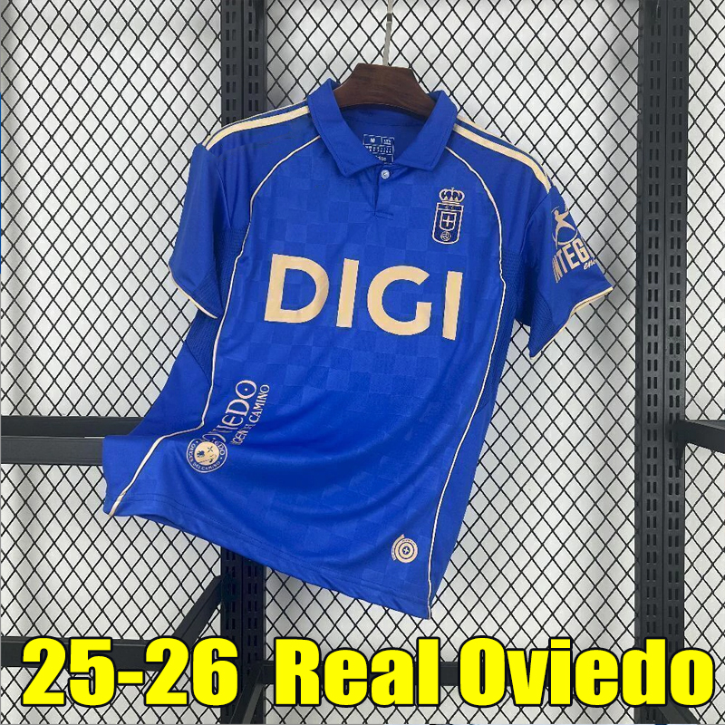 25 26 Real Oviedo home soccer jerseys 2025 2026 away men kids Football Shirt kits