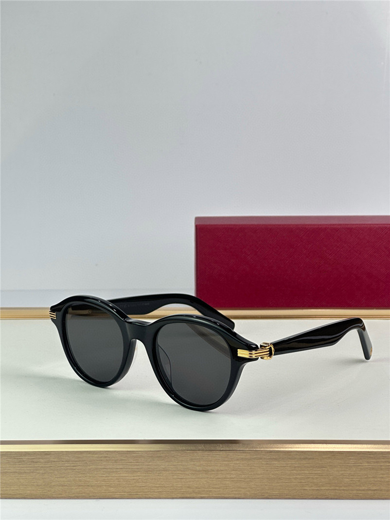 New fashion design retro round sunglasses 0395 acetate frame simple and popular style versatile outdoor uv400 protection eyewear