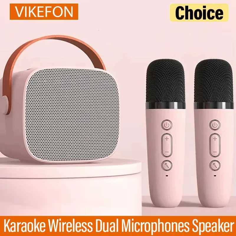 Karaoke Wireless Dual Microphones Machine KTV DSP System Bluetooth Speaker HIFI Stereo Surround For Kids And Adults Party Gift L250721-image-1067557618
