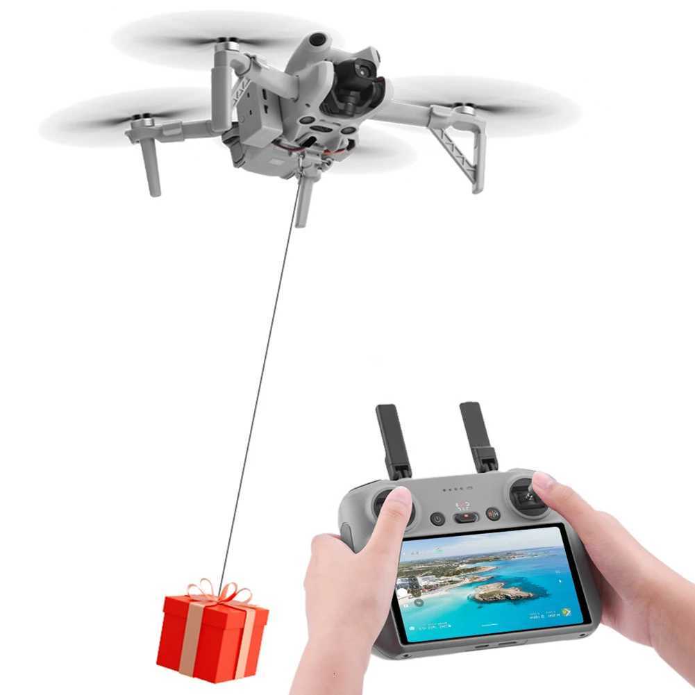 For DJI Mini 4 Pro Payload Delivery Thrower USB Charging UAV Airdropper Drone Remote Thrower for Fishing and Ca Farther S250725-image-1068252730