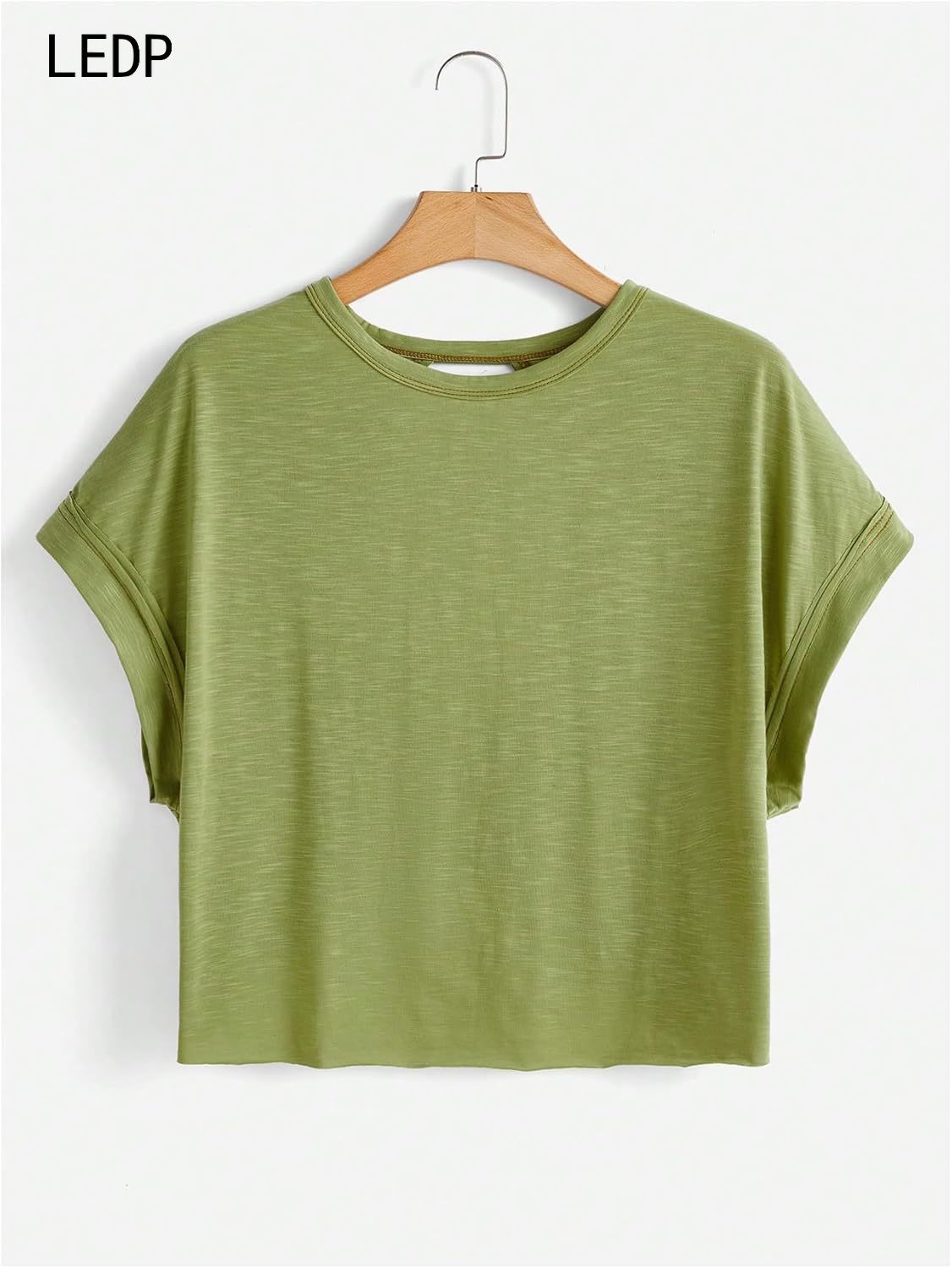 180590 Dinosaur feather print large size women's T-shirt fossil layer embossed design commuting slim Cretaceous skin-image-1112123150