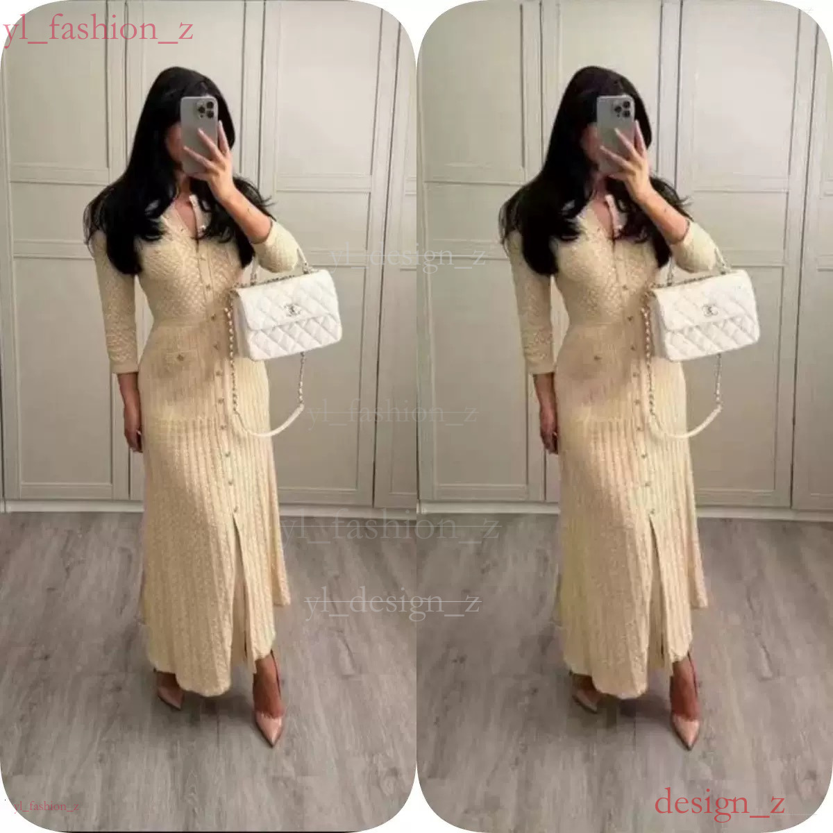 1 Designer Sandro Dress With Sandro Logo Style Skirt High-End Dress High Qulity Sleeveless Pearl Knit 88e 66$