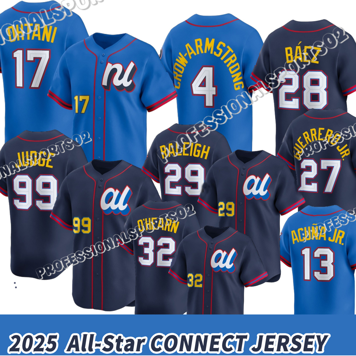 2025 All-Star Jersey Dodgers Yankees Orioles Mariners Cubs Tigers 4 Ketel Marte Freeman Lindor Machado Crow-Armstrong 17 Ohtani Stitched Jerseys-image-937602795