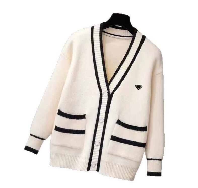 New arrival women's beautiful desinger sweaters for women white color spring winter elegant sweet lovely knit cardigan coat knitwear