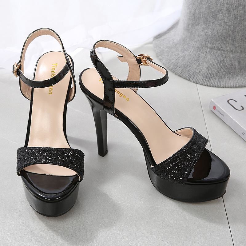 Sexy Peep toe Shinning Women Pumps Luxury Ctystal Slingbacks Thin High Heels Spring Summer Nightclub Wedding Party Shoes Casual Business Designer El