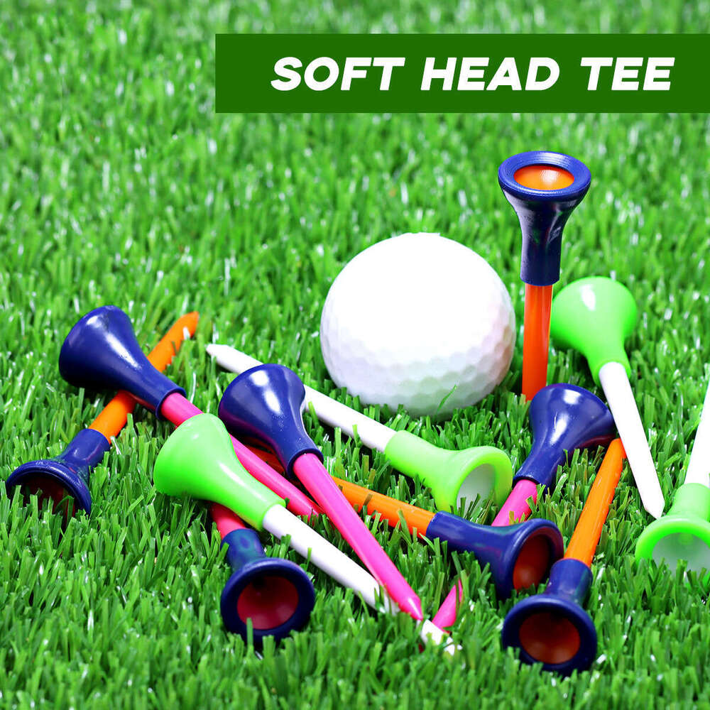 Golf Tee Rubber Cover, 83mm Plastic Golf Tee, Soft Rubber Golf Peg, Factory Wholesale, Durable and Long-lasting 50 pieces per box-image-1067735985