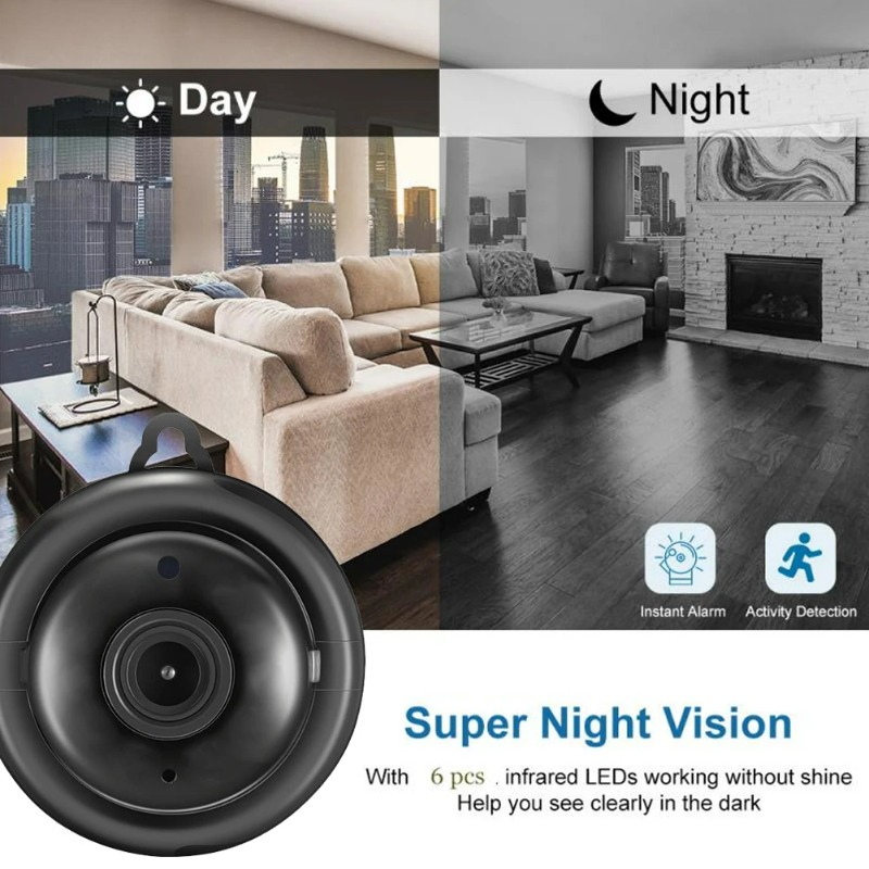 Mini WiFi IP Camera V38 1080p Motion Détection de mouvement Ir Night Vision Security Camera Wireless Video Recorder CamCrorder Cam Cam Motion Dét
