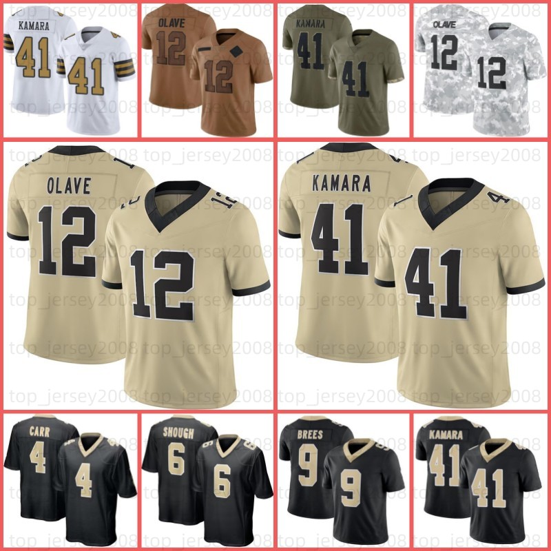 Tyler Shough Spencer Rattler Alvin Kamara Football Jersey Chris Olave Jamaal Williams Chris Olave Taysom Hill Rashid Shaheed Demario Davis Ruiz Ga