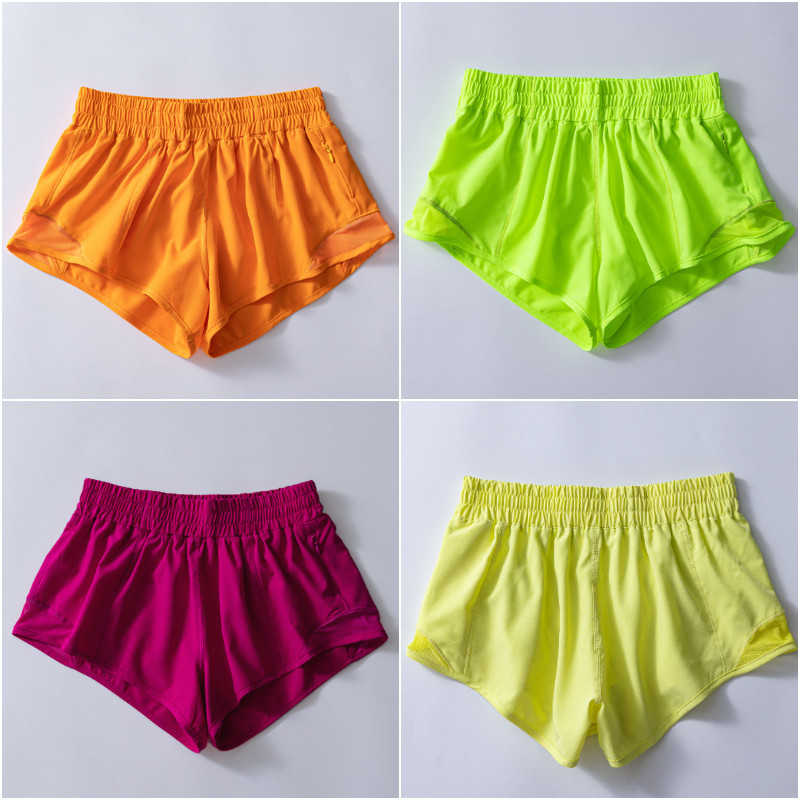 301 Hotty Hot Womens Yoga Outfits High Rise Lined Shorts High Waist Shorts Exercise Short Pants Fitness Wear Girls Running Elastic Adult Pants Sp
