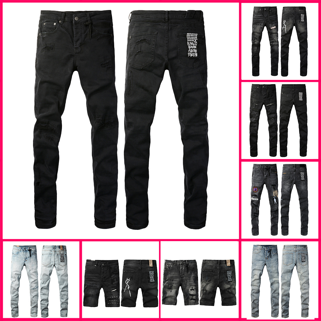 designer KSUBI jeans for mens jean ksubi short pants men trends distressed black ripped biker motorcycle sweatpants Loose shorts size 28/40