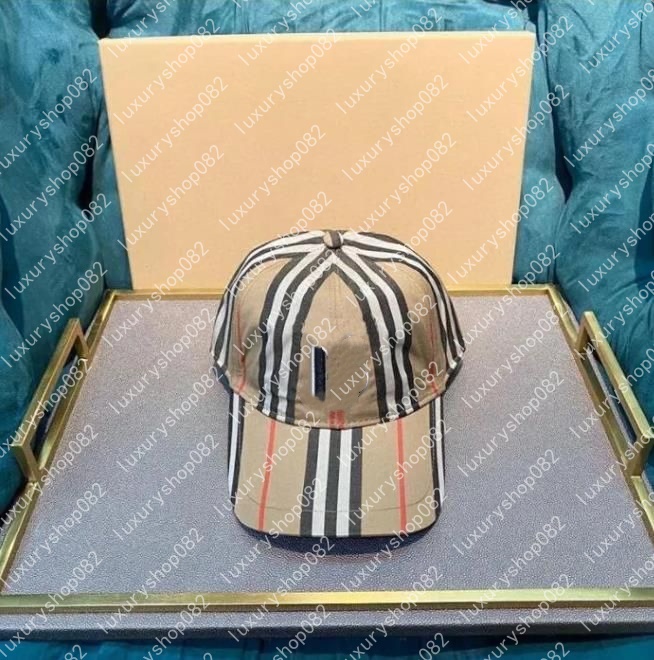 Fashion New Designer Classic Baseball For Men Women High End Cap Retro Plaid Letter Caps Sun Bucket Hat-image-938730733