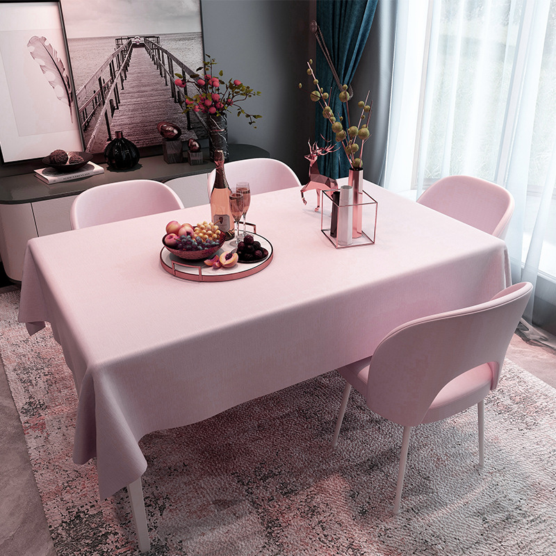 Home simple solid color table cloth coffee table desk table cloth