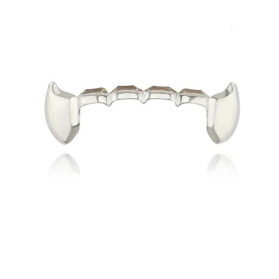 HipHop Classic Single Teeth Grillz Golden Tooth Caps Decor 14K Gold Plated Dental Grills Body Jewelry For Women Men XJ250722-image-1067712349
