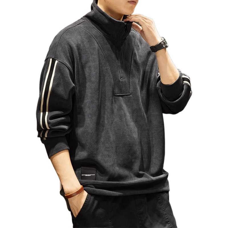 (511) Collier de stand-up à demi-zip d'automne et hiver