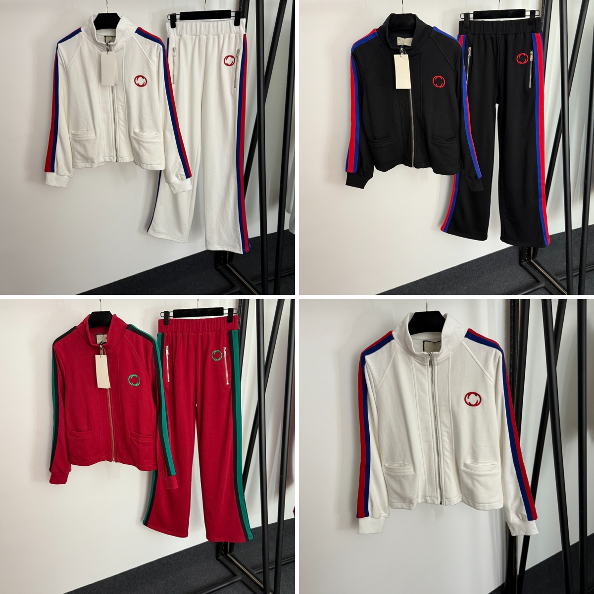 INS Style Sport Outfits Women Cotton Jackets Pants Luxury Designer Coats Trousers Fall Brand Baseball Tracksuits