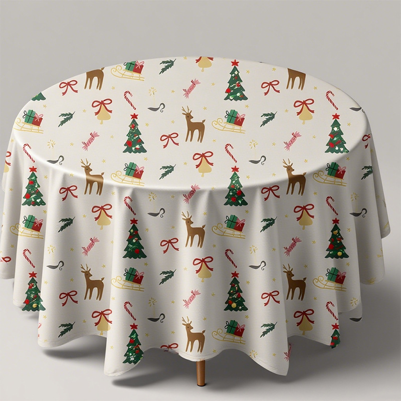 Round tablecloth tablecloth living room home holiday decoration heat insulation anti-scalding tablecloth-image-1068100100