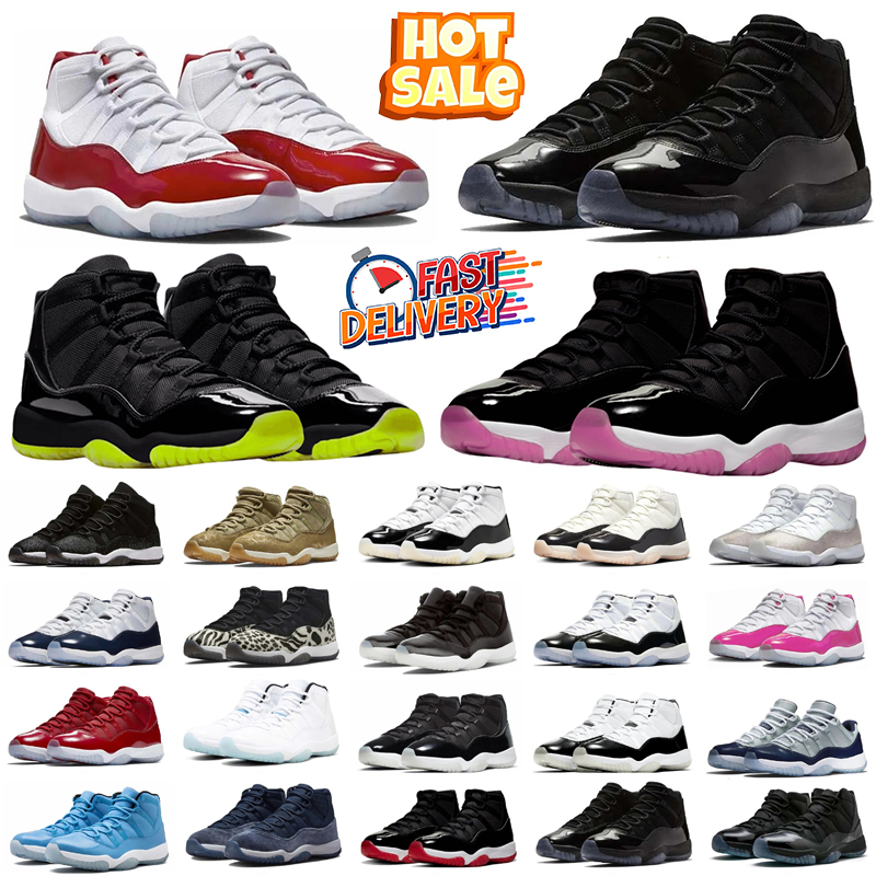 free shipping Designer sneakers 11 11s basketball shoes for men women high low Green Snakeskin Bred Rose Gold outdoor trainers 36-47 with box