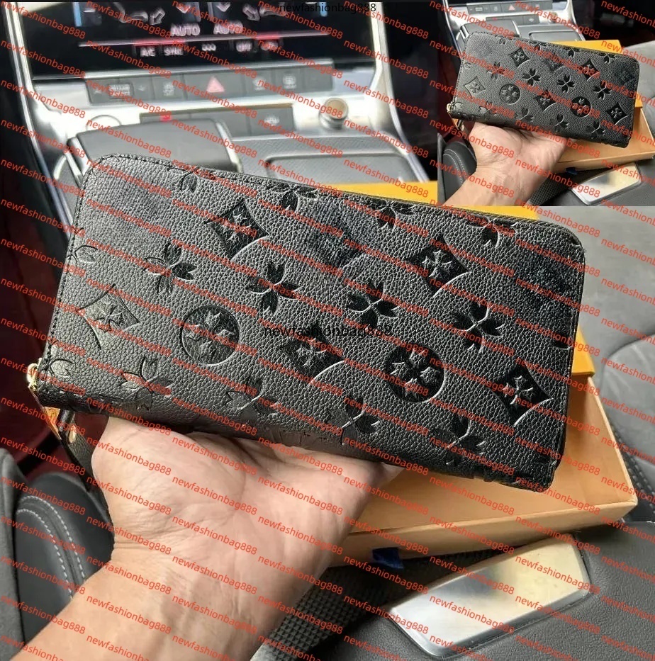 7A men Women designer Wallets Fashion Long PU Leather purese Top Quality Card Holder Classic Female Purse Zipper Wallet For Women wallet 60136