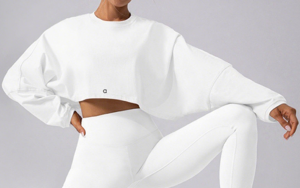 Y330 Yoga Wear Sweat à sweat extérieur Loose Sports décontractés Top chaud chaud Pantalon de sport décontracté à la mode