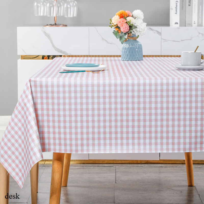 Tablecloth Waterproof Oil-proof Leave-in Dining Coffee Round Table Pvc Tablecloth Rectangular Picnic TY8-image-1068036321