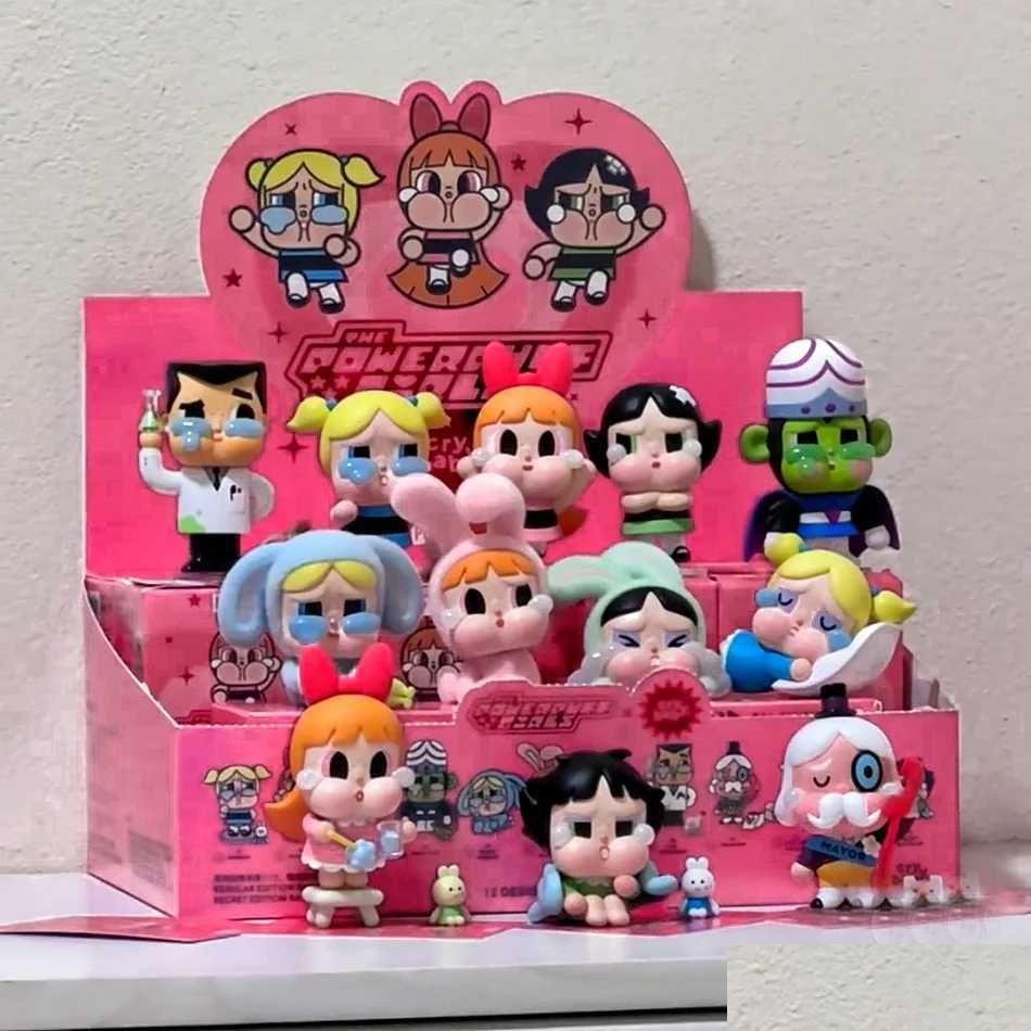 Blind Box 12Pcs Crybaby Keychain Peripheral Products Kaii Action Toy Figure Doll Children Gifts C251106-image-1083503962
