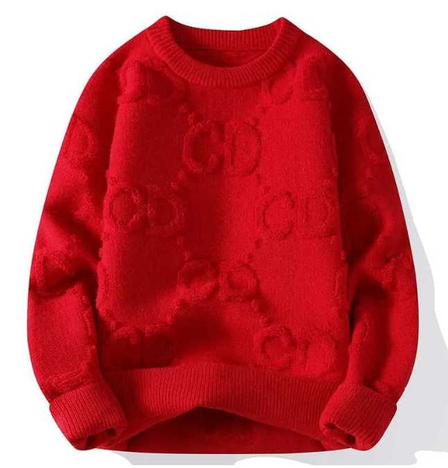 New Winter Thick Warm Cashmere Sweater Mens High end Luxury Mens Christmas Parachute Korean Harajuku Mens Pulling Sweater