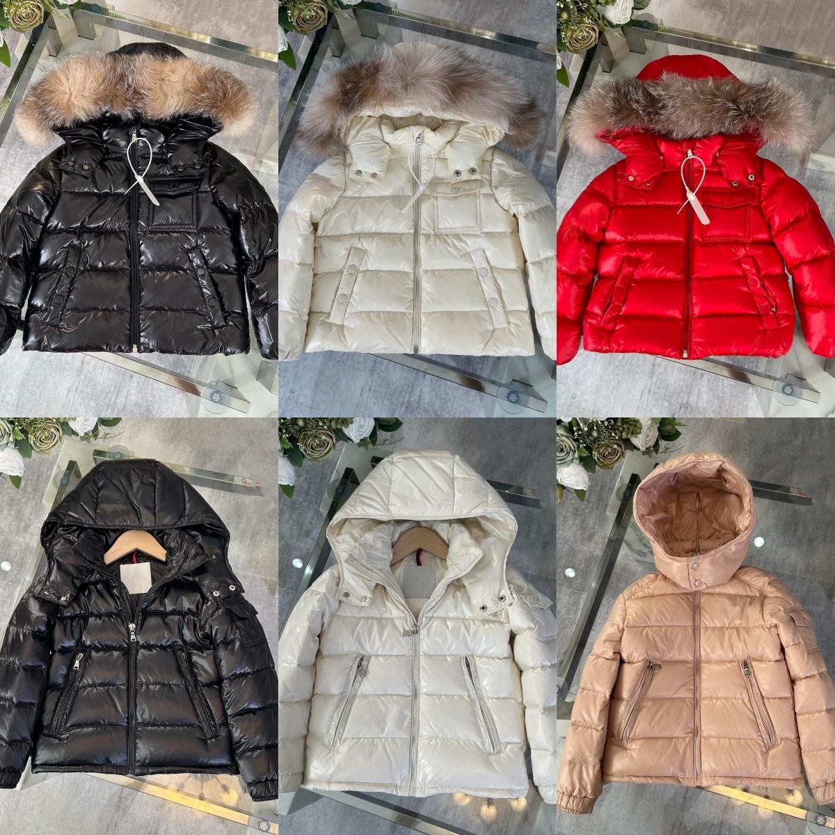 Kids Down Jackets Designer Toddlers Coats Winter Boys Thick Clothes Girls Luxury Warm Children Youth Clothing Baby Outwear Hooded Coat Black Whit-image-1067988529