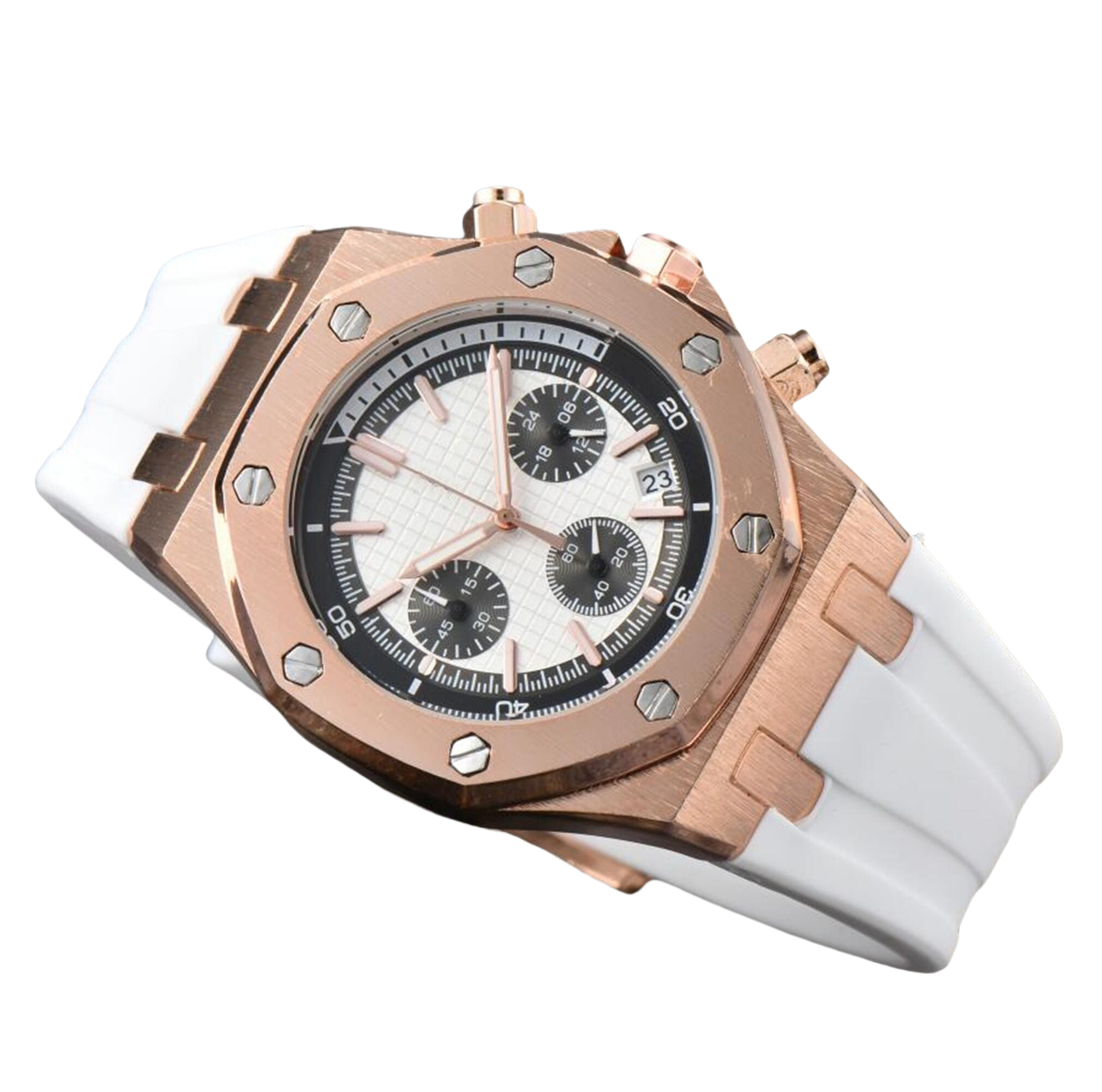 Luxury Mens womens High quality APity quartz watches oakity hexagon man lady brand Fashion Rubber strap Sports men women Wristwatches Modern watches bracelet 423 30$