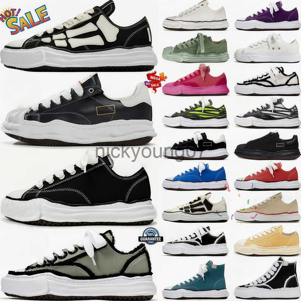 Designer Sneakers Shoes Sole Canvas Low Mihara Blk Pink Light Mahara Blue Womens WhiteOver Dye Purple Mens Men J250724