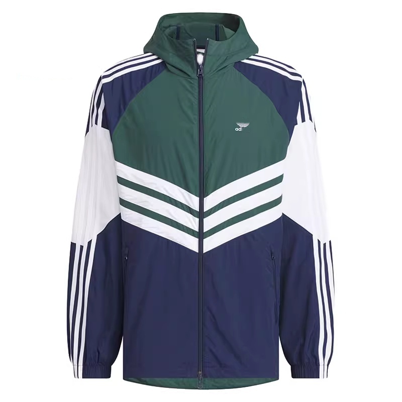 New Mens Woven Windproof Hooded Jacket Coat for Autumn 2025 Man Outdoor Sports Casual Jogging Hooded Windbreaker Jackets JM7261