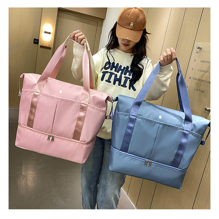 Women Gym Bag Casual Large Shoulder Bag Roomy Nylon Duffel Bag hopping Bags Waterproof Large Capacity LLM8125-image-894132973