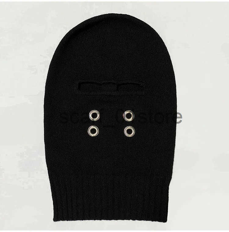 Owen Seak Men Brimless Curly Masked C Gothic Autumn Casual Women High Street Luxury Designer Black Hat J250724
