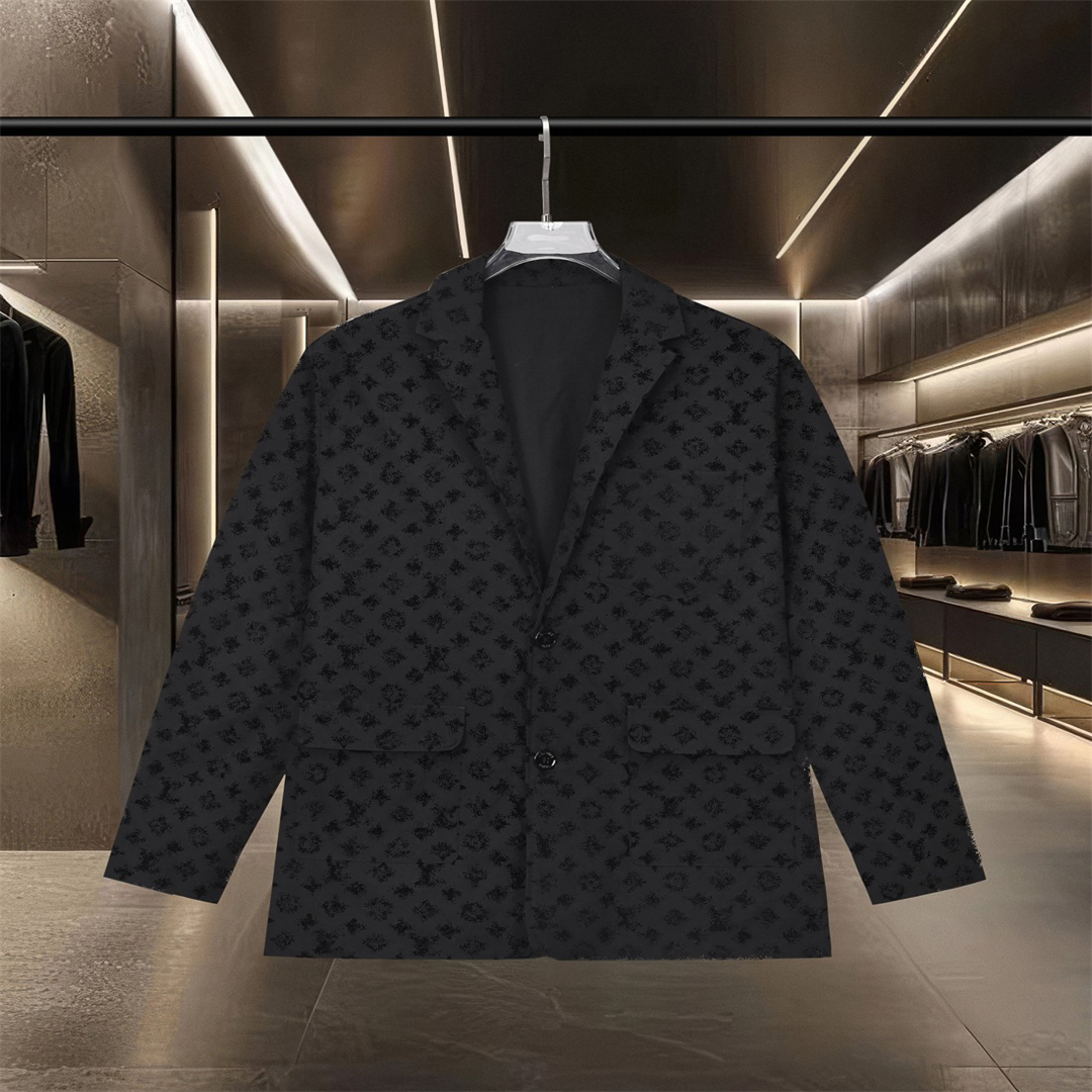 Designer 2025ss new printed jacket loose and comfortable trendy jacket knitted pattern high-quality jacket 722F23