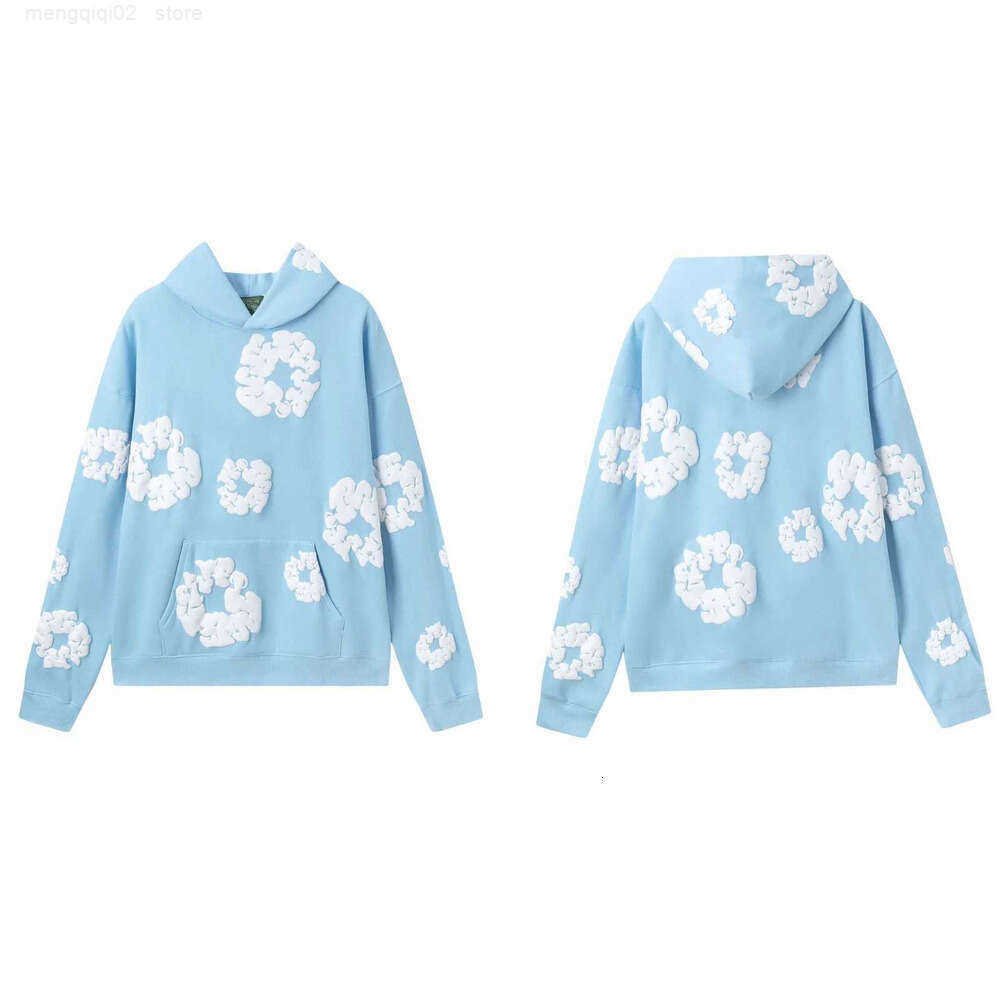 oodie Mens 2025 Sweatshirts Fashion Brand Kapok Ripped Hoodie Cotton Wreath Foam Autumn Winter Sportswear Puff Flower Clothing Cbc Z250724