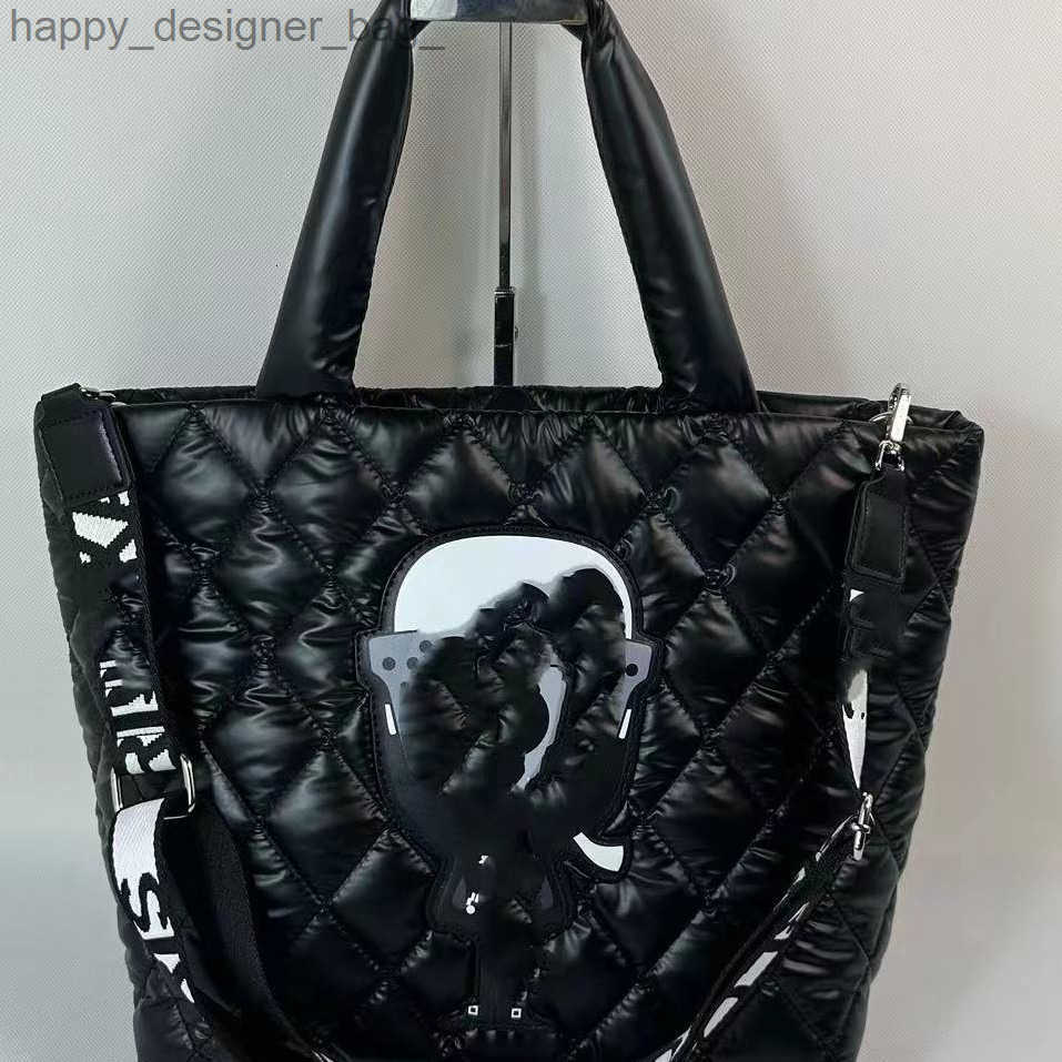 2025 New Italian Karl Lager Down Bag Soft Cloud Bag Handheld Underarm Tote Bag Autumn Winter T250724