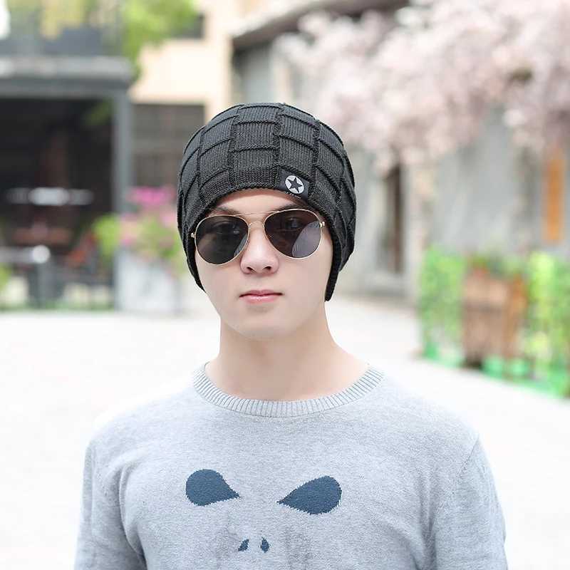 New Fashion Winter Warm Knit Beanies Men Women Outdoor Hats Thick Plush Unisex Hats Casual Star Knitted Snow Prevention Gorras 250715