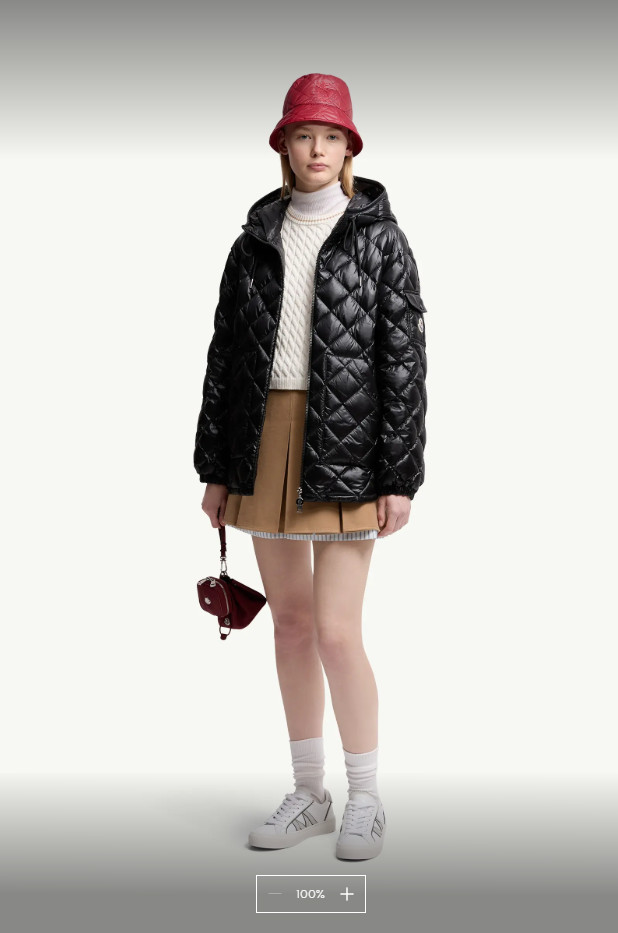 2024 Autumn Winter Women's White Duck Down Parkas Jackets Zipper Striped Plaid Hooded Pockets Woman's Slim Short Coats MKGQ25001