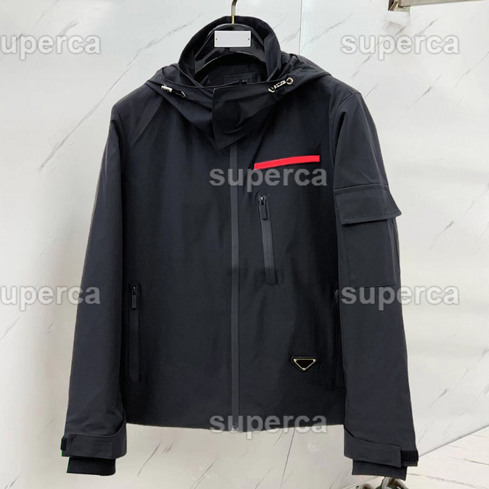 Men's plus size Outerwear Coats Jacket Varsity Jackets hoodie hooded casual fashion color stripe printing top quality wild breathable 4g79t16