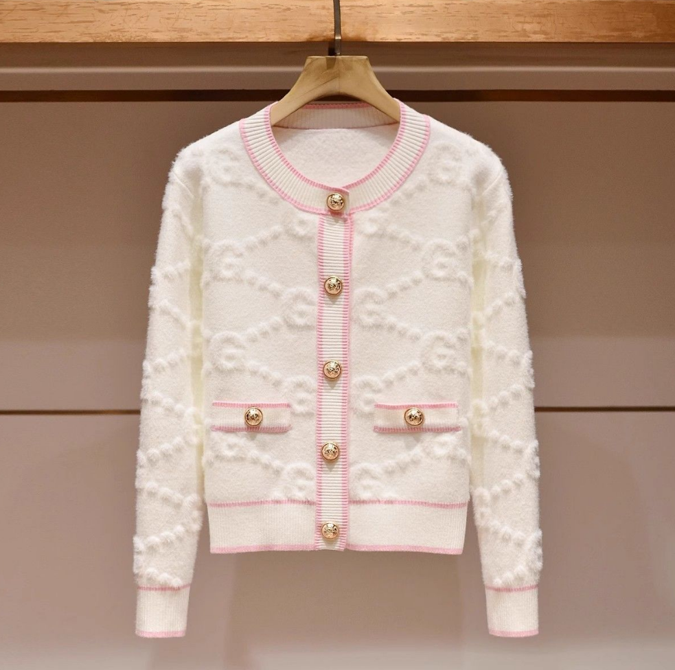 Designers Womens Cardigan Sweaters Letter Long Sleeved Embroidery collar Shirt Black White Colors Tees Ladies Shorts Classic