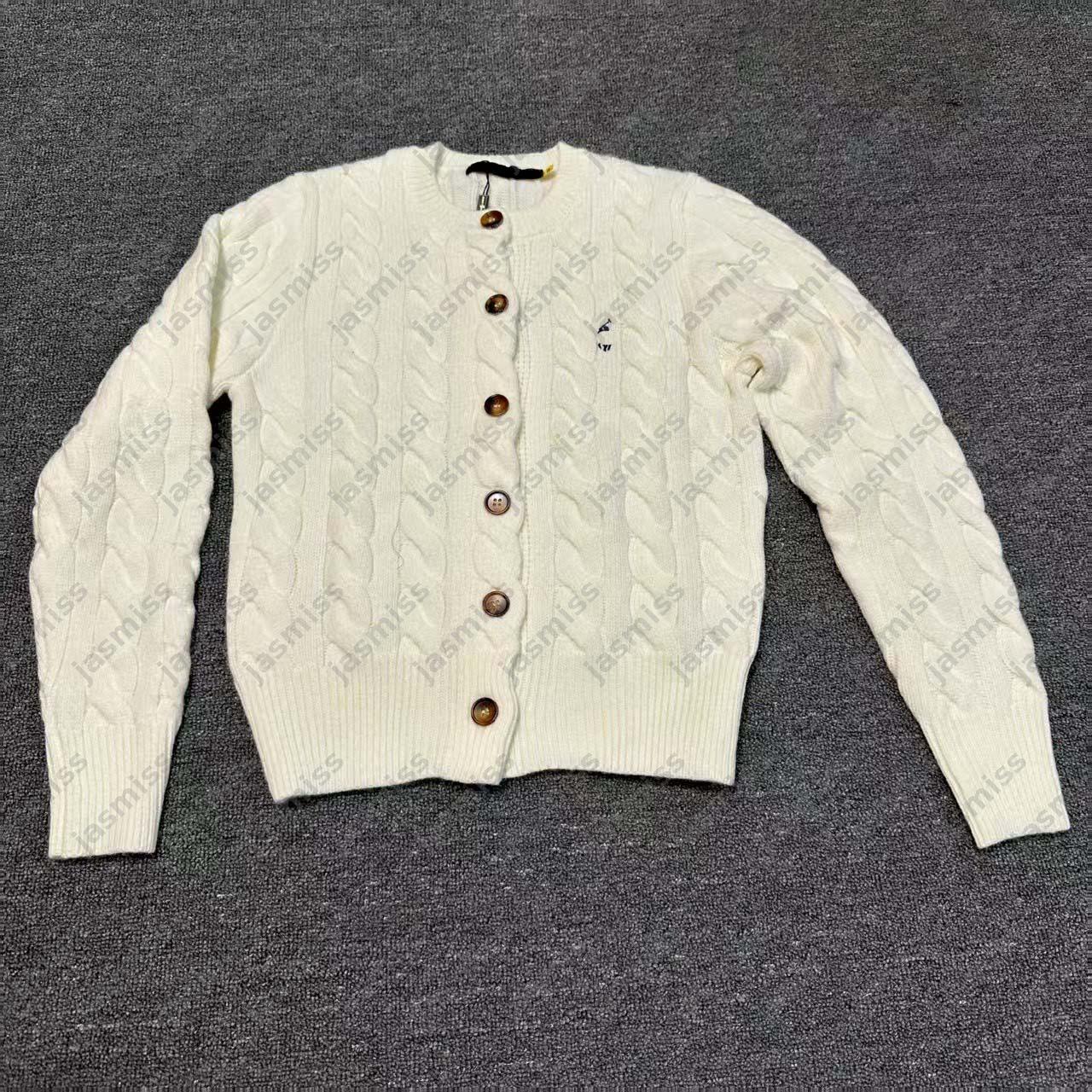 Luxury Womens Cardigan Designer Sweater For Woman Horse Autumn Button Long Sleeve Pullover Brand Coat -12 Embroidery Lady Jacket Tops Hoodies Clothe