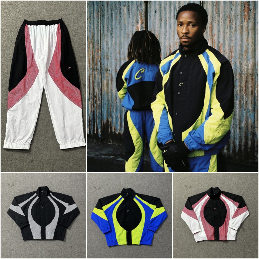 Men's Tracksuits Designer Long Sleeve Suit Colorblocked Standing Collar Windbreaker Men And Women Trendy Light Punch Jacket Size S-XL
