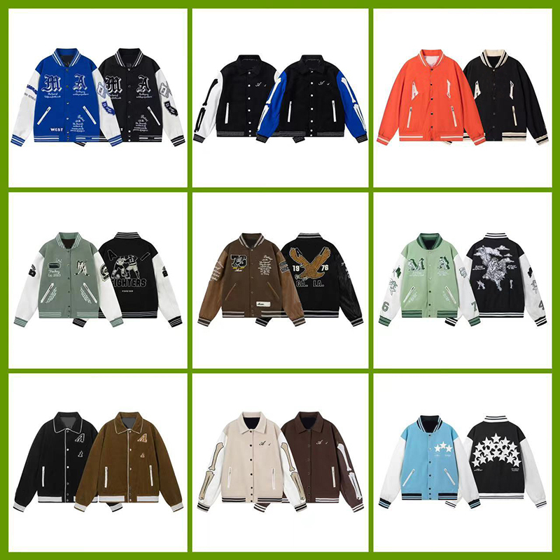 amirijacke stand collar men jacket varsity jacket designer jacket autumn winter mens jacket outdoor fashion coat school casual jackets y2k jacket S-