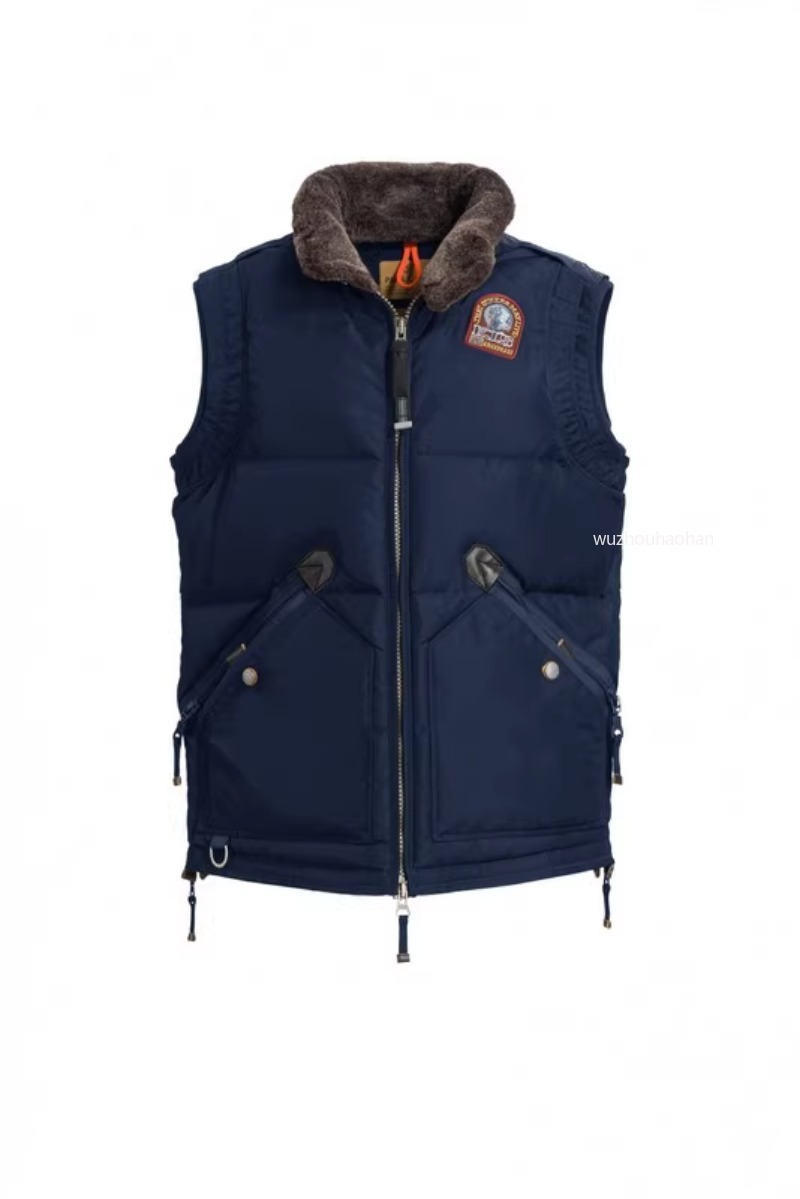 Men Down Vests Winter Blue and Black Kobuk VESTS P1289
