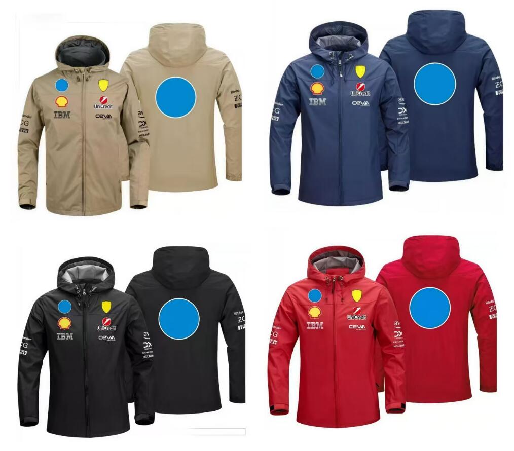 F12025 Formula 1 Racing Hoodie with F1 Logo Waterproof Jacket-image-629307572