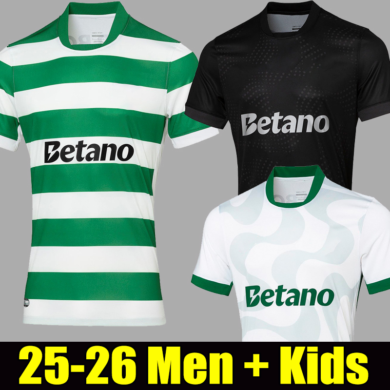 Sporting lisboa kit 25 26 soccer jerseys 2025 2026 football shirt Men Kids kit sets-image-894173177