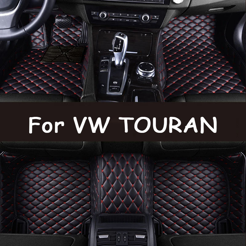 Car Floor Mats For VW TOURAN 7seat 2006 to 2015 2014 2013 2012 2011 Custom Auto Foot Pads Automobile Carpet Cover interior-image-1068235295