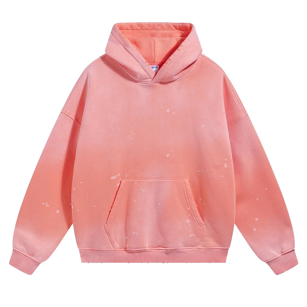 2025VIP Winter Mens Retro Irregular Pickled Cotton Hoodie Harajuku Casual Basic Edition Custom Hoodie Sports Top Neutral Editio250723250723