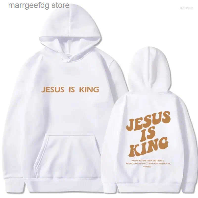 Mens Hoodies High Quty Selling IS King Hoodie Sweatshirt And Womens Harajuku Pullover Top 2025 Jesus Strt Clothing S250724