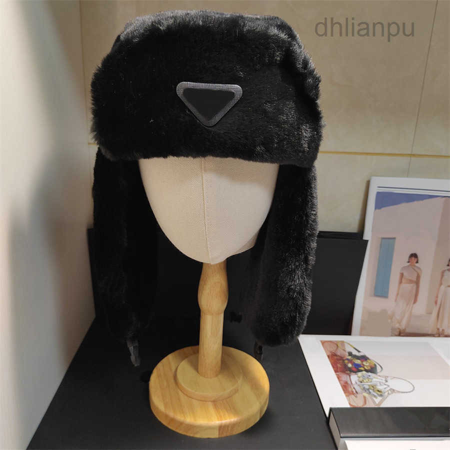 Plush Luxury Designer Winter Hats Fashion Brand Caps Men Women Winter Ear Protection Thickened Windproof and Warm Casual Hat Outdoor Camping Hat